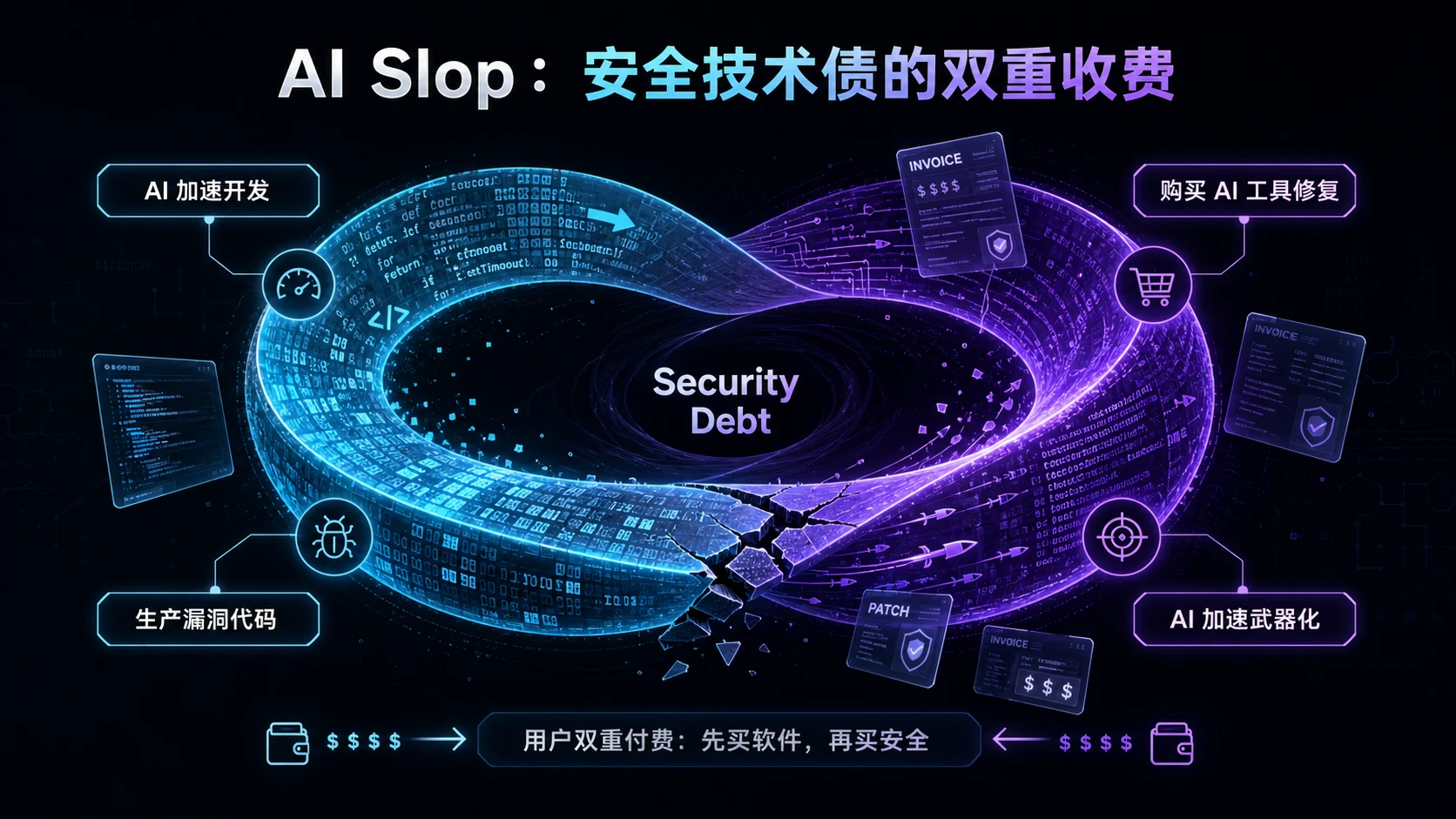 AI Slop 造成安全技术债双重收费的恶性循环